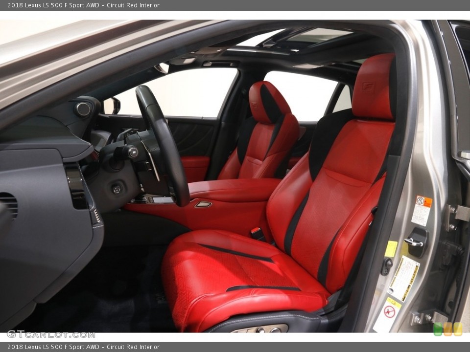 Circuit Red Interior Front Seat for the 2018 Lexus LS 500 F Sport AWD #145728163