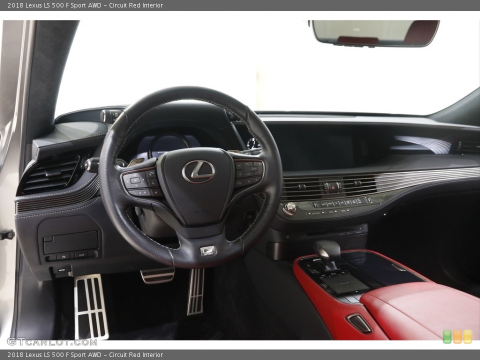 Circuit Red Interior Dashboard for the 2018 Lexus LS 500 F Sport AWD #145728181