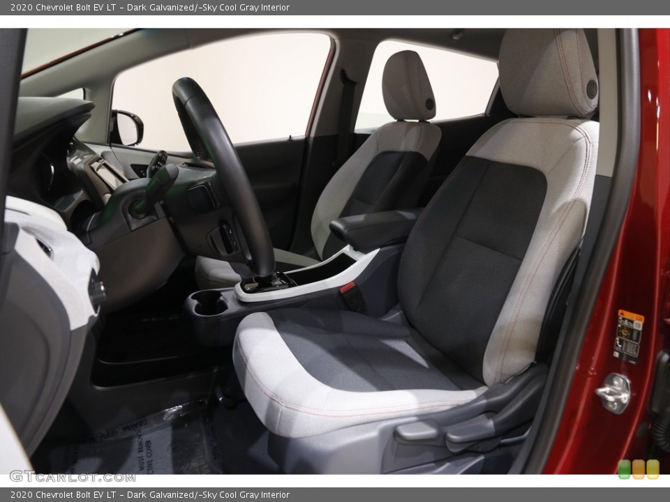 Dark Galvanized/­Sky Cool Gray Interior Front Seat for the 2020 Chevrolet Bolt EV LT #145728250
