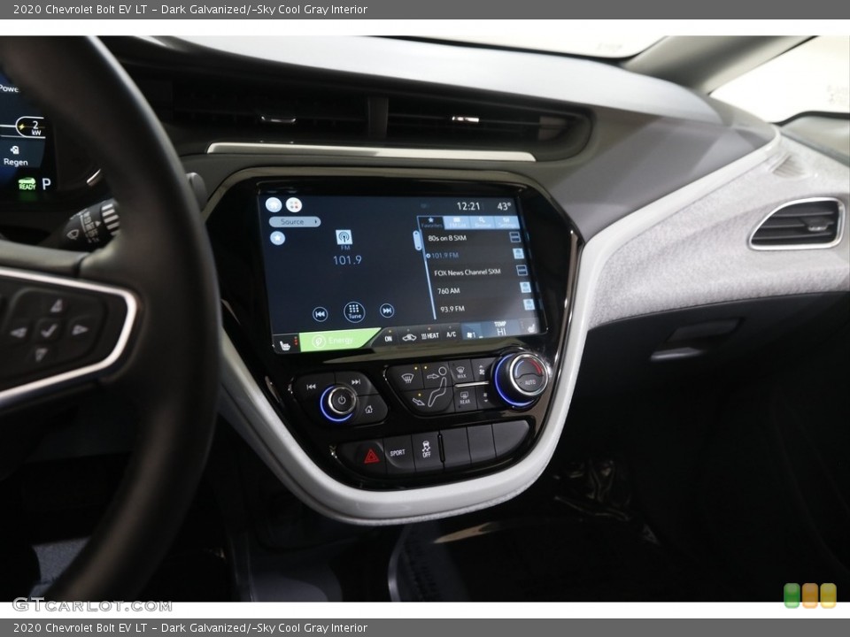Dark Galvanized/­Sky Cool Gray Interior Controls for the 2020 Chevrolet Bolt EV LT #145728328