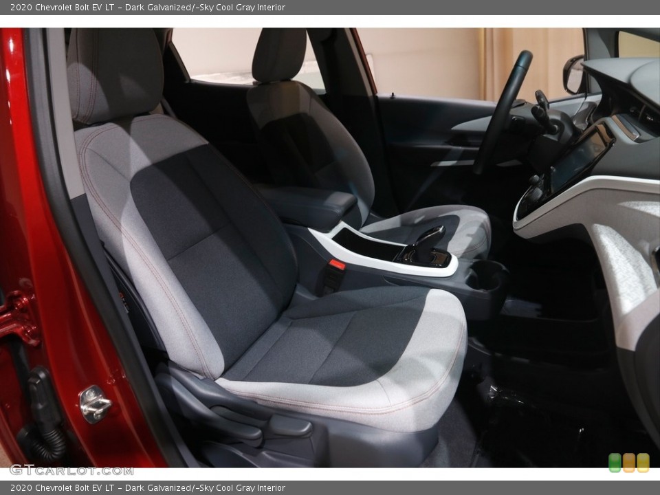Dark Galvanized/­Sky Cool Gray Interior Front Seat for the 2020 Chevrolet Bolt EV LT #145728430