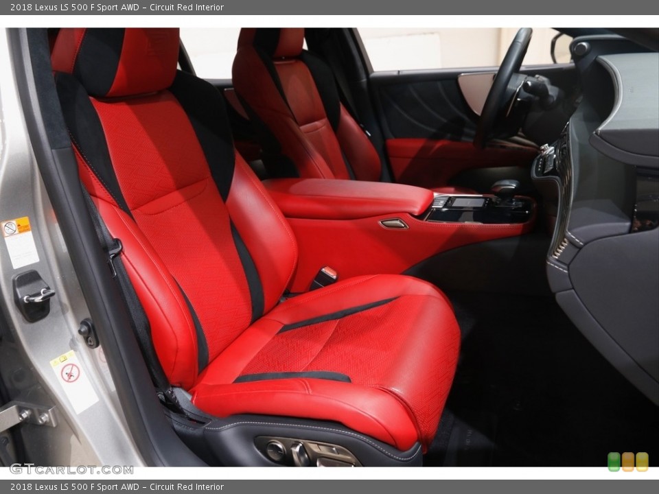 Circuit Red Interior Front Seat for the 2018 Lexus LS 500 F Sport AWD #145728433