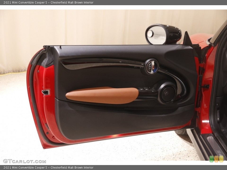 Chesterfield Malt Brown Interior Door Panel for the 2021 Mini Convertible Cooper S #145728649