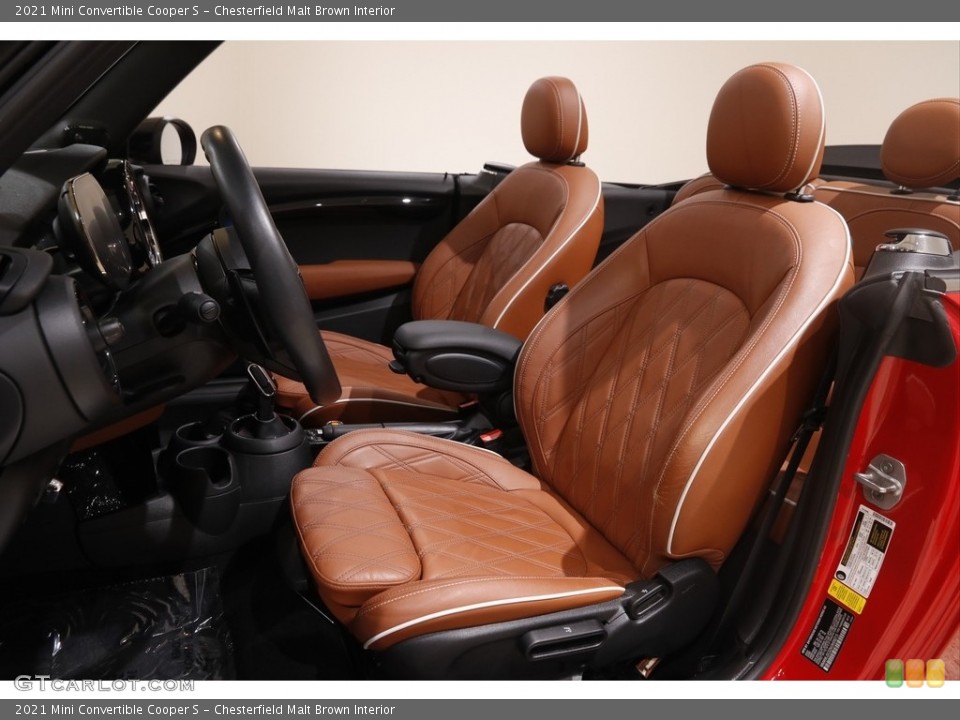 Chesterfield Malt Brown Interior Photo for the 2021 Mini Convertible Cooper S #145728670