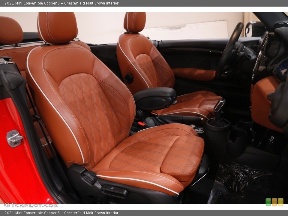Chesterfield Malt Brown 2021 Mini Convertible Interiors
