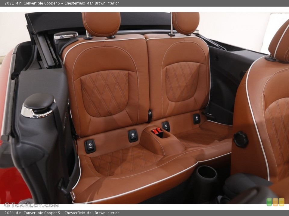 Chesterfield Malt Brown Interior Rear Seat for the 2021 Mini Convertible Cooper S #145728970
