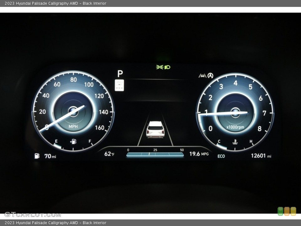 Black Interior Gauges for the 2023 Hyundai Palisade Calligraphy AWD #145729087
