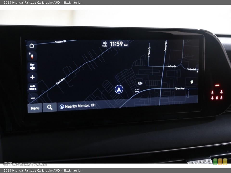 Black Interior Navigation for the 2023 Hyundai Palisade Calligraphy AWD #145729132