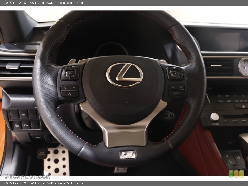Rioja Red Interior Steering Wheel for the 2015 Lexus RC 350 F Sport AWD #145729240