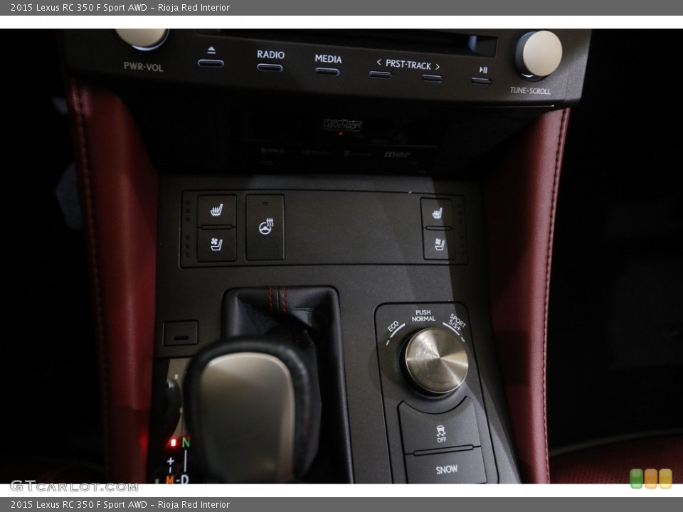 Rioja Red Interior Controls for the 2015 Lexus RC 350 F Sport AWD #145729447