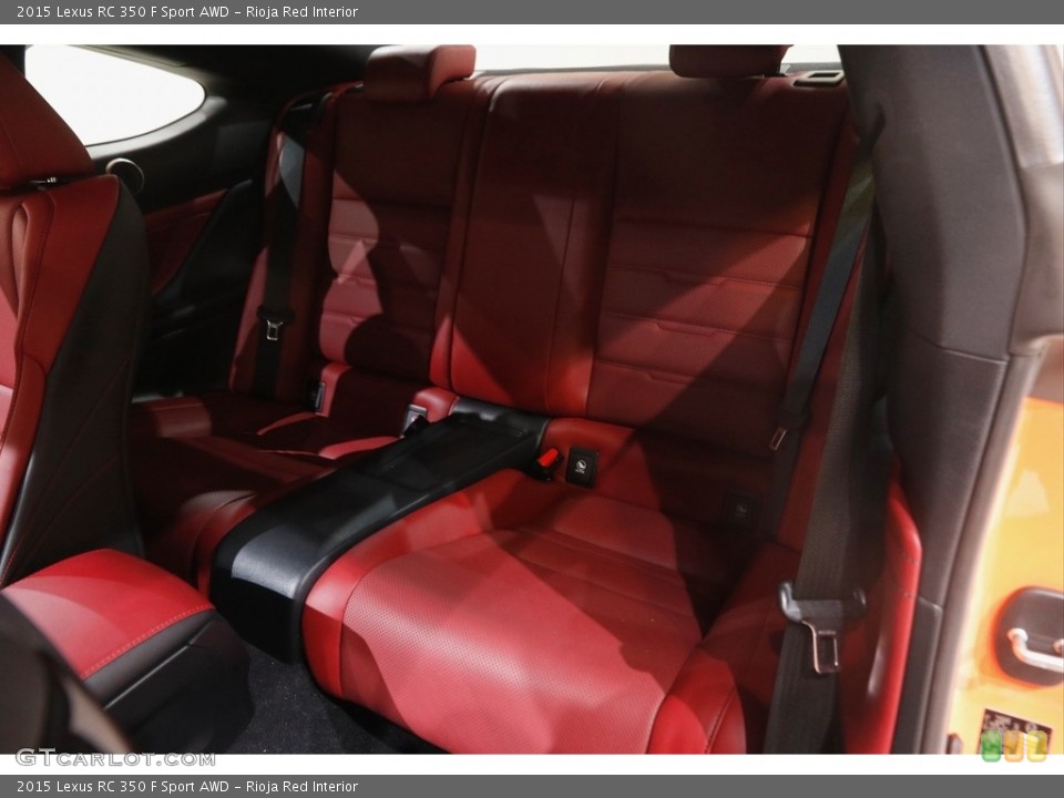 Rioja Red Interior Rear Seat for the 2015 Lexus RC 350 F Sport AWD #145729510