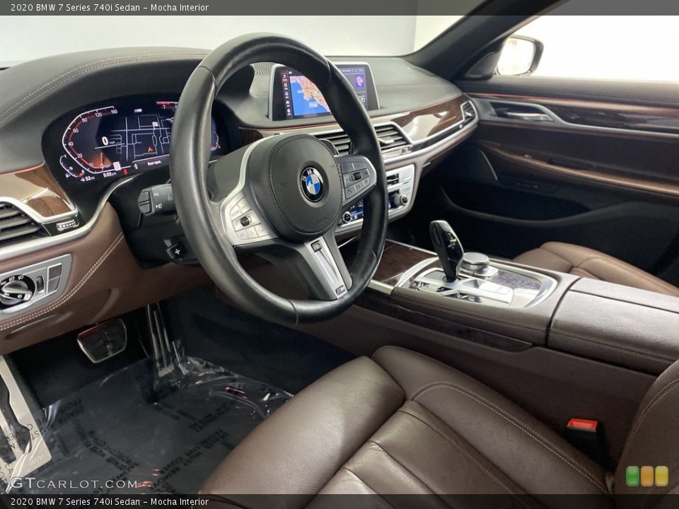 Mocha Interior Photo for the 2020 BMW 7 Series 740i Sedan #145730641