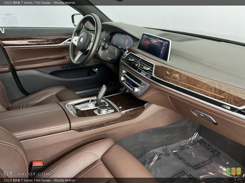 Mocha Interior Dashboard for the 2020 BMW 7 Series 740i Sedan #145731109