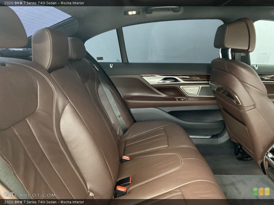 Mocha Interior Rear Seat for the 2020 BMW 7 Series 740i Sedan #145731211