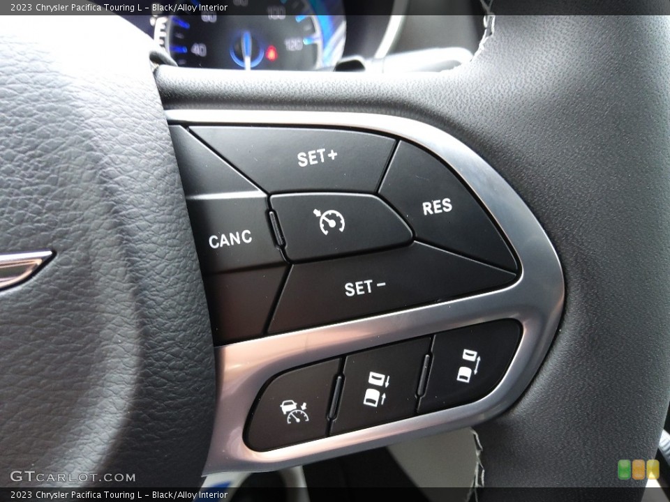 Black/Alloy Interior Steering Wheel for the 2023 Chrysler Pacifica Touring L #145731982
