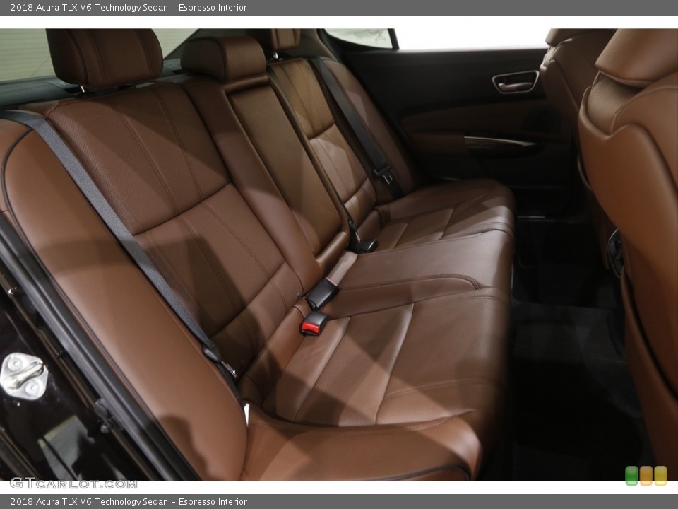 Espresso Interior Rear Seat for the 2018 Acura TLX V6 Technology Sedan #145732255