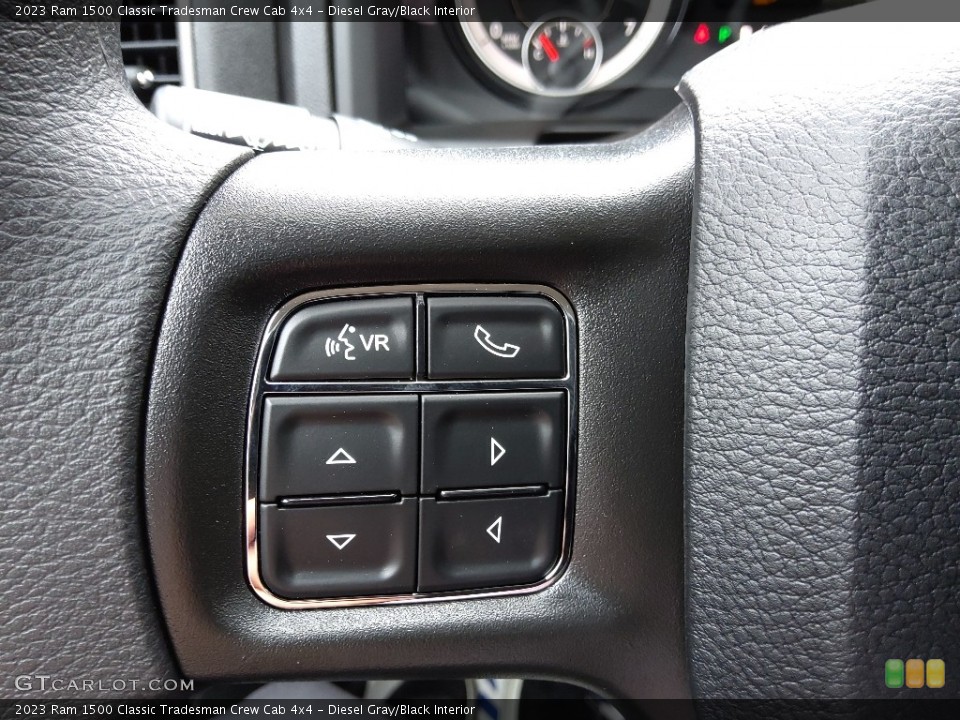 Diesel Gray/Black Interior Steering Wheel for the 2023 Ram 1500 Classic Tradesman Crew Cab 4x4 #145732753