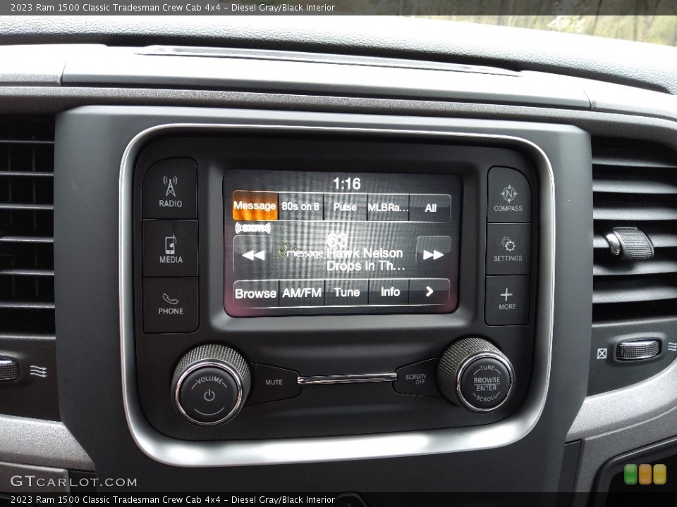 Diesel Gray/Black Interior Controls for the 2023 Ram 1500 Classic Tradesman Crew Cab 4x4 #145732867