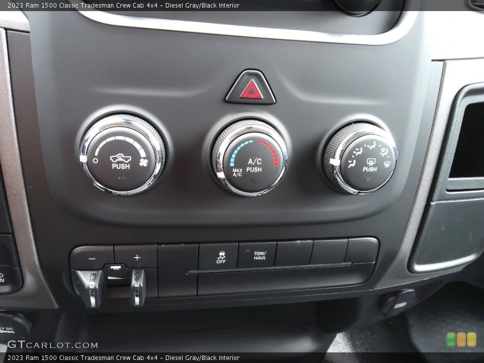 Diesel Gray/Black Interior Controls for the 2023 Ram 1500 Classic Tradesman Crew Cab 4x4 #145732921
