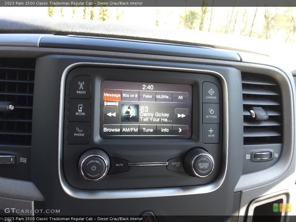 Diesel Gray/Black Interior Controls for the 2023 Ram 1500 Classic Tradesman Regular Cab #145733449