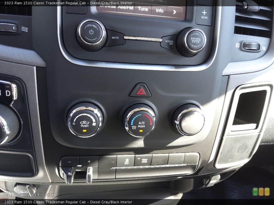 Diesel Gray/Black Interior Controls for the 2023 Ram 1500 Classic Tradesman Regular Cab #145733509
