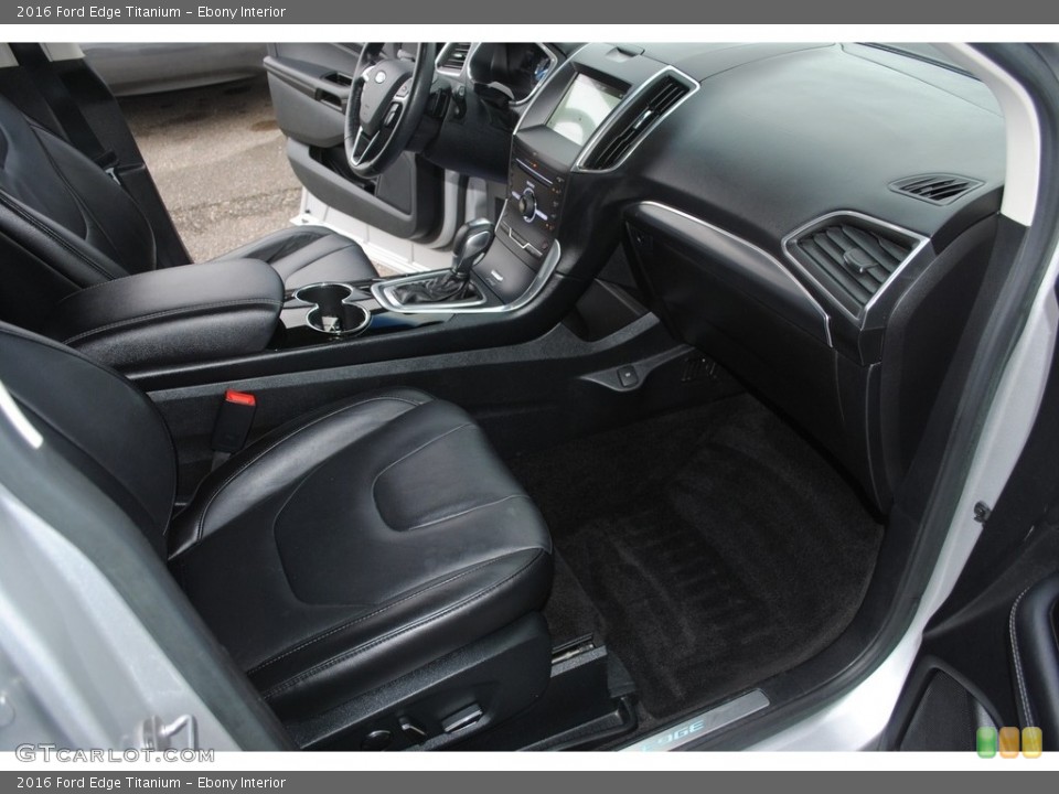 Ebony Interior Photo for the 2016 Ford Edge Titanium #145734502