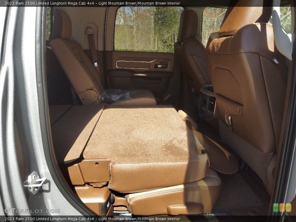 Light Mountain Brown/Mountain Brown Interior Rear Seat for the 2023 Ram 2500 Limited Longhorn Mega Cab 4x4 #145734865