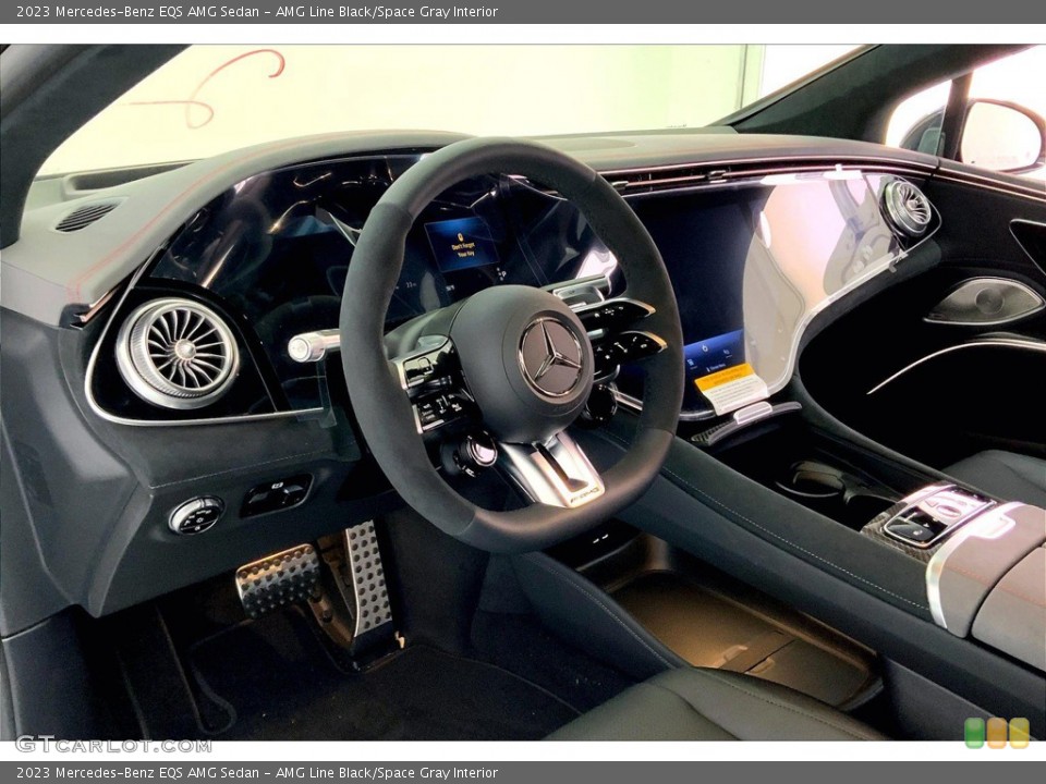 AMG Line Black/Space Gray Interior Photo for the 2023 Mercedes-Benz EQS AMG Sedan #145735090