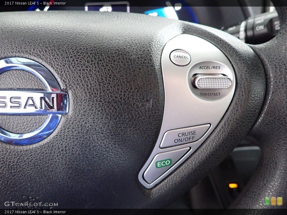 Black Interior Steering Wheel for the 2017 Nissan LEAF S #145738177