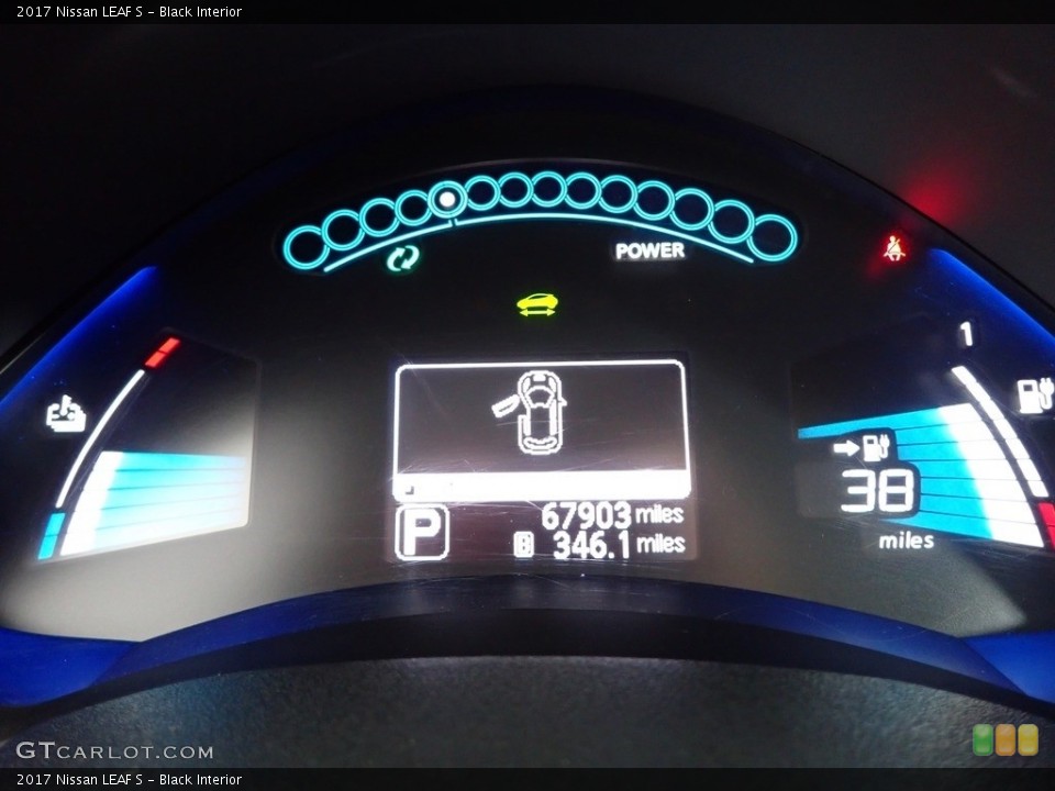 Black Interior Gauges for the 2017 Nissan LEAF S #145738198