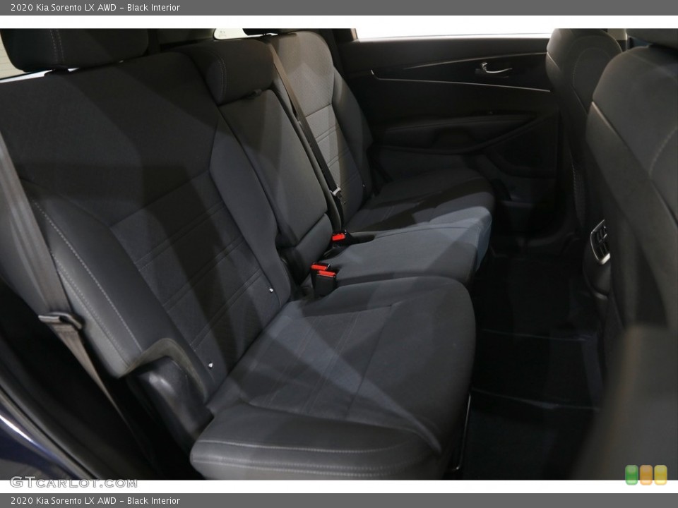 Black Interior Rear Seat for the 2020 Kia Sorento LX AWD #145739503