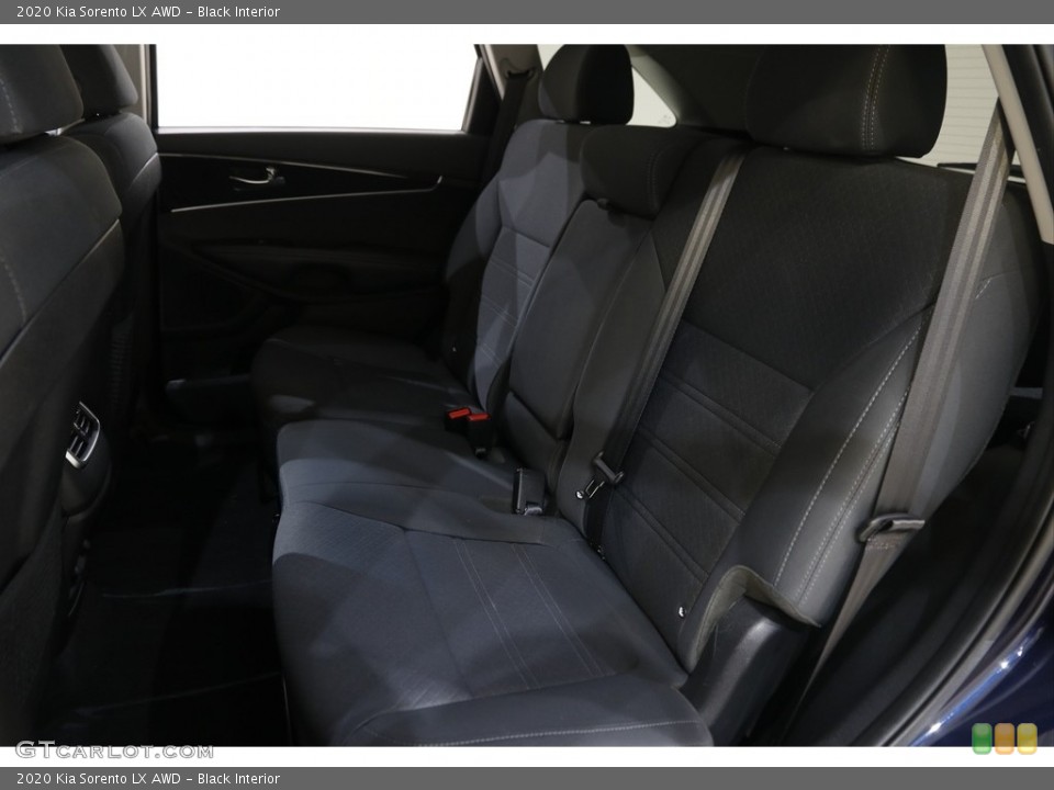 Black Interior Rear Seat for the 2020 Kia Sorento LX AWD #145739515