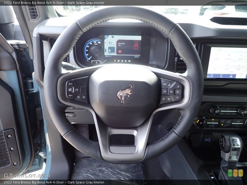 Dark Space Gray Interior Steering Wheel for the 2022 Ford Bronco Big Bend 4x4 4-Door #145741180
