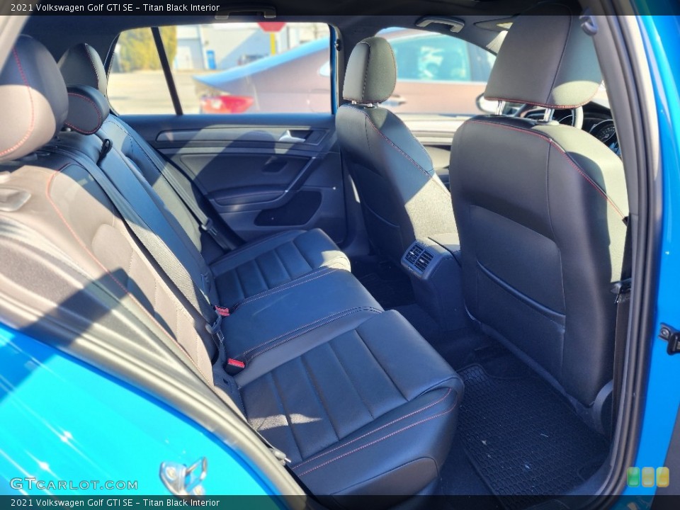 Titan Black Interior Rear Seat for the 2021 Volkswagen Golf GTI SE #145741642