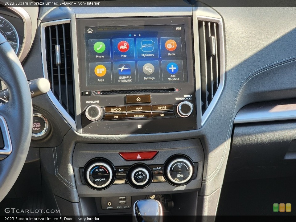 Ivory Interior Controls for the 2023 Subaru Impreza Limited 5-Door #145741739