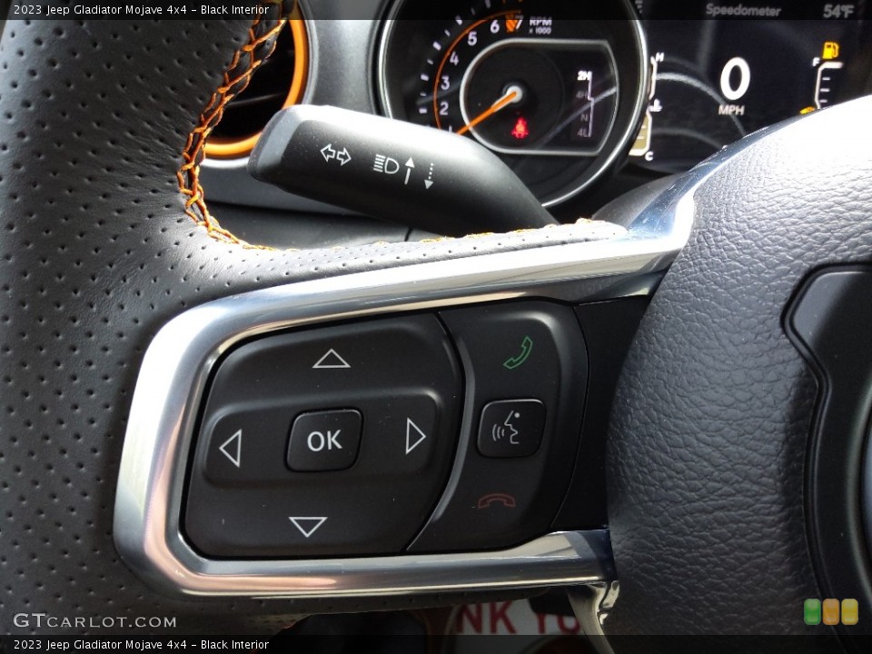 Black Interior Steering Wheel for the 2023 Jeep Gladiator Mojave 4x4 #145742662