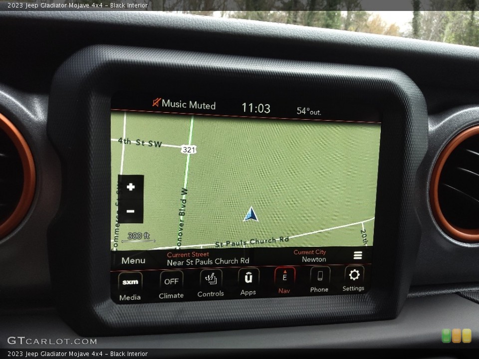 Black Interior Navigation for the 2023 Jeep Gladiator Mojave 4x4 #145742778