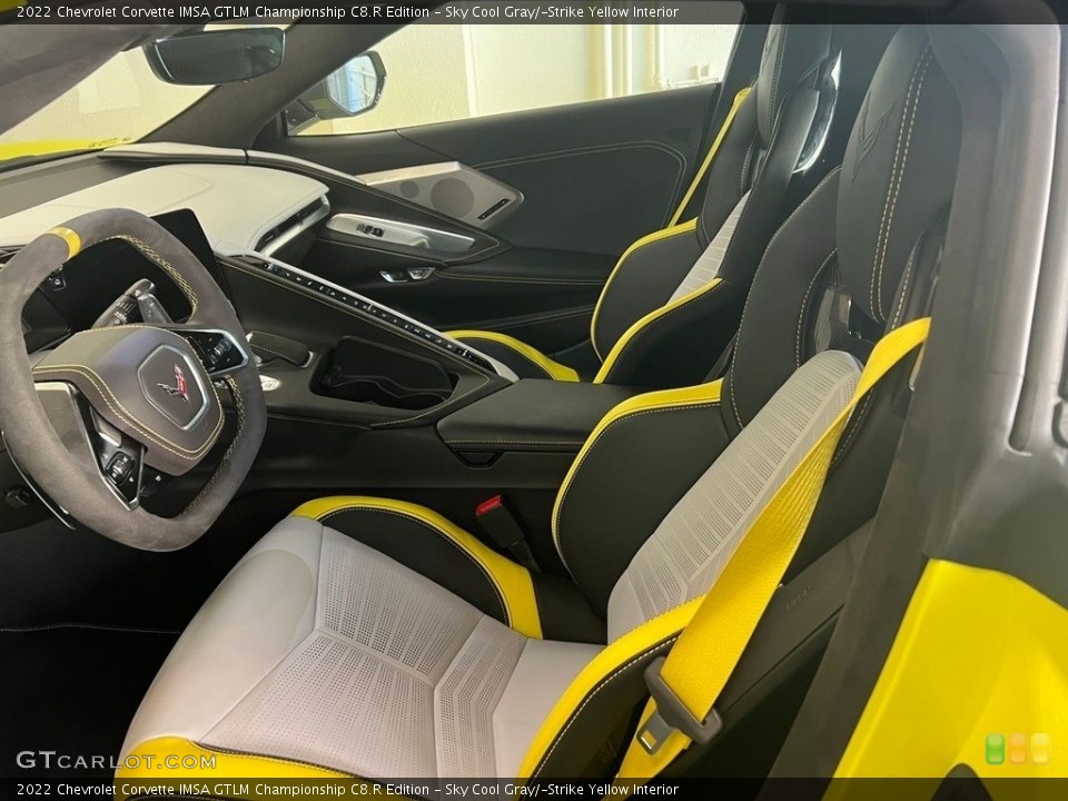 Sky Cool Gray/­Strike Yellow Interior Photo for the 2022 Chevrolet Corvette IMSA GTLM Championship C8.R Edition #145743717