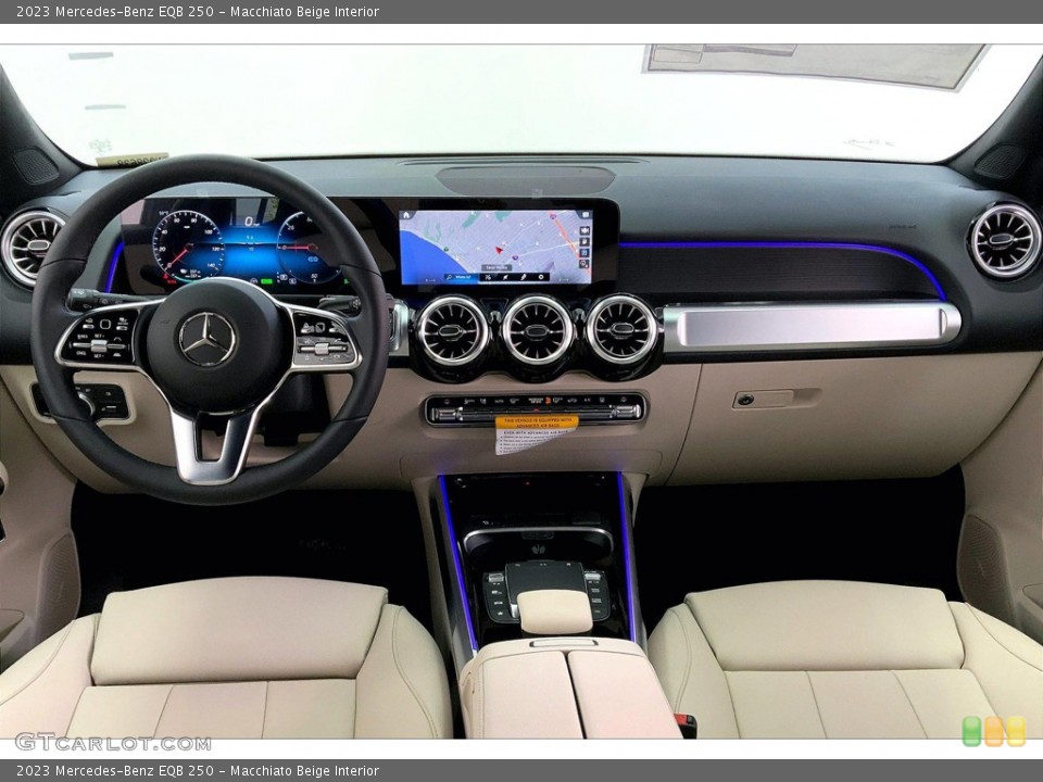 Macchiato Beige Interior Dashboard for the 2023 Mercedes-Benz EQB 250 #145745472