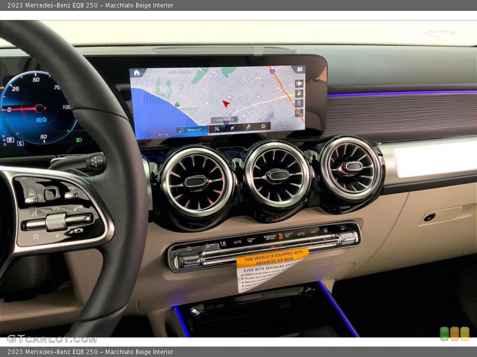 Macchiato Beige Interior Controls for the 2023 Mercedes-Benz EQB 250 #145745487