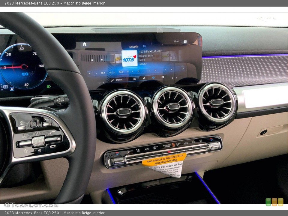 Macchiato Beige Interior Controls for the 2023 Mercedes-Benz EQB 250 #145745646