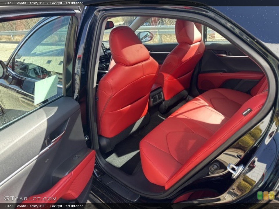Cockpit Red Interior Rear Seat for the 2023 Toyota Camry XSE #145746422