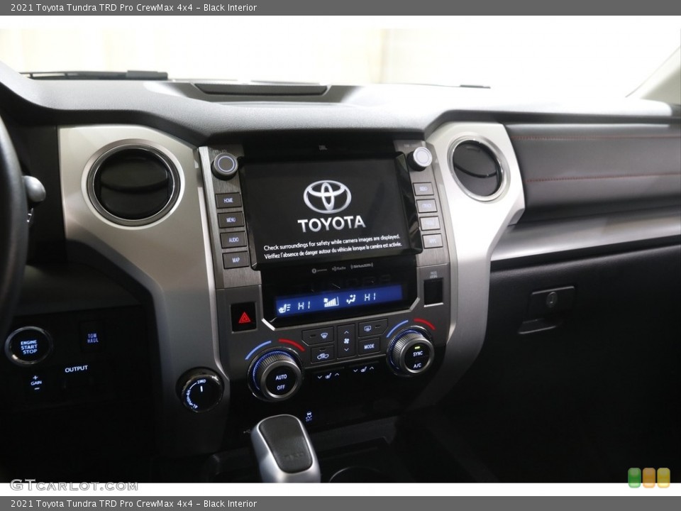 Black Interior Controls for the 2021 Toyota Tundra TRD Pro CrewMax 4x4 #145747096