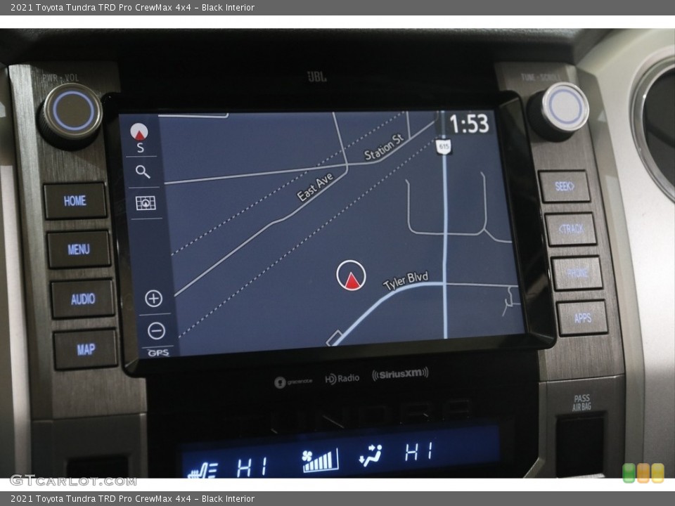 Black Interior Navigation for the 2021 Toyota Tundra TRD Pro CrewMax 4x4 #145747132