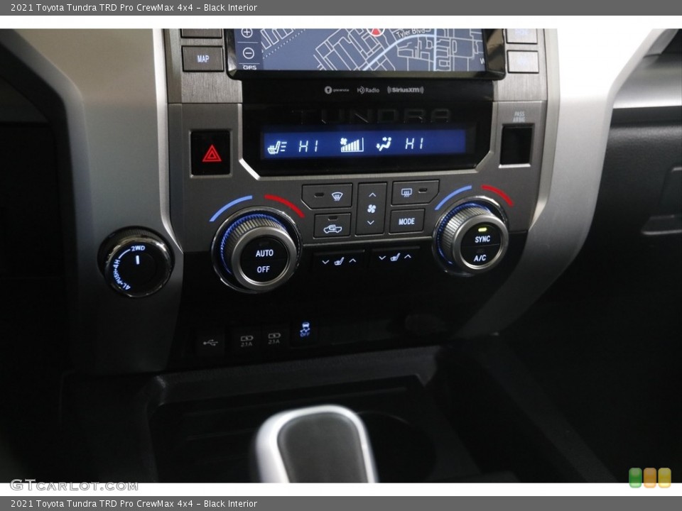 Black Interior Controls for the 2021 Toyota Tundra TRD Pro CrewMax 4x4 #145747171