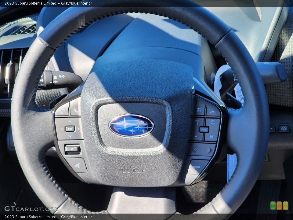Gray/Blue Interior Steering Wheel for the 2023 Subaru Solterra Limited #145749631