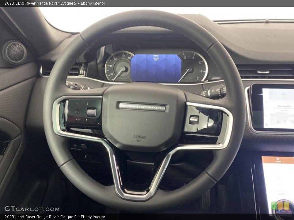 Ebony Interior Steering Wheel for the 2023 Land Rover Range Rover Evoque S #145750348