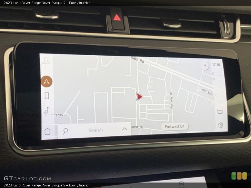 Ebony Interior Navigation for the 2023 Land Rover Range Rover Evoque S #145750462