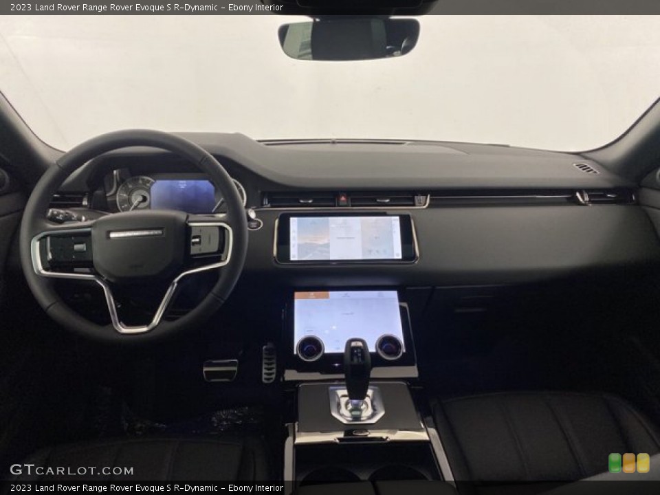 Ebony Interior Dashboard for the 2023 Land Rover Range Rover Evoque S R-Dynamic #145750597