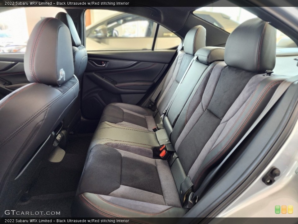 Black Ultrasuede w/Red stitching Interior Rear Seat for the 2022 Subaru WRX Limited #145750678
